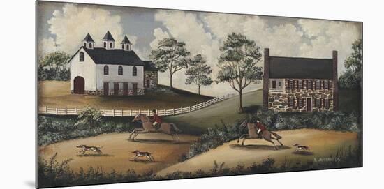 Fox Hunt-Barbara Jeffords-Mounted Giclee Print