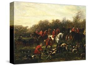 Fox Hunt-Filippo Palizzi-Stretched Canvas