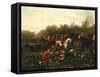 Fox Hunt-Filippo Palizzi-Framed Stretched Canvas