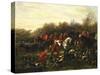 Fox Hunt-Filippo Palizzi-Stretched Canvas