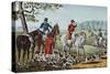 Fox Hunt-Currier & Ives-Stretched Canvas