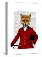 Fox Hunter 2 Portrait-Fab Funky-Stretched Canvas