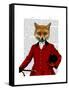 Fox Hunter 2 Portrait-Fab Funky-Framed Stretched Canvas