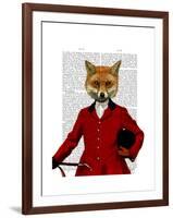 Fox Hunter 2 Portrait-Fab Funky-Framed Art Print