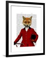 Fox Hunter 2 Portrait-Fab Funky-Framed Art Print