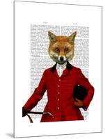 Fox Hunter 2 Portrait-Fab Funky-Mounted Art Print