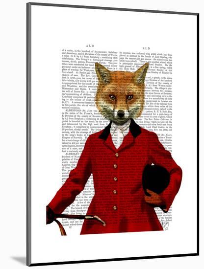 Fox Hunter 2 Portrait-Fab Funky-Mounted Art Print