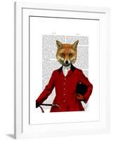 Fox Hunter 2 Portrait-Fab Funky-Framed Art Print