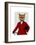 Fox Hunter 2 Portrait-Fab Funky-Framed Art Print