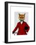 Fox Hunter 2 Portrait-Fab Funky-Framed Art Print