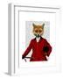 Fox Hunter 2 Portrait-Fab Funky-Framed Art Print