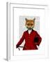 Fox Hunter 2 Portrait-Fab Funky-Framed Art Print