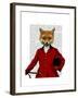 Fox Hunter 2 Portrait-Fab Funky-Framed Art Print