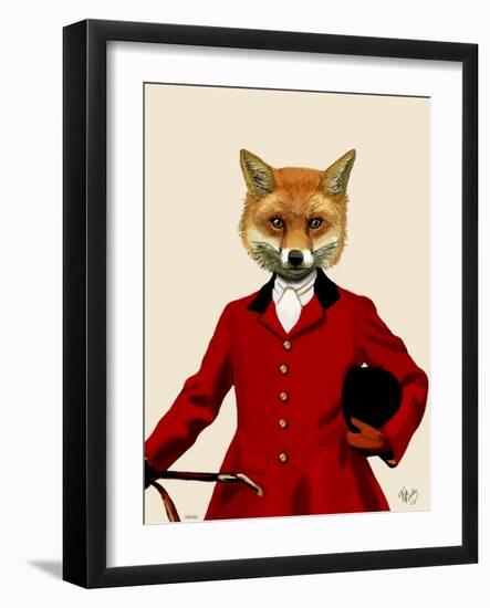 Fox Hunter 2 Portrait-Fab Funky-Framed Art Print