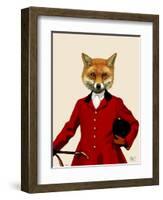 Fox Hunter 2 Portrait-Fab Funky-Framed Art Print