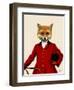 Fox Hunter 2 Portrait-Fab Funky-Framed Art Print