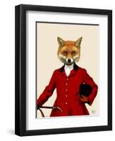 Fox Hunter 2 Portrait-Fab Funky-Framed Art Print