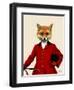 Fox Hunter 2 Portrait-Fab Funky-Framed Art Print