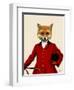 Fox Hunter 2 Portrait-Fab Funky-Framed Art Print