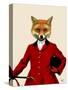 Fox Hunter 2 Portrait-Fab Funky-Stretched Canvas