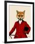 Fox Hunter 2 Portrait-Fab Funky-Framed Art Print