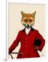 Fox Hunter 2 Portrait-Fab Funky-Framed Art Print