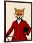 Fox Hunter 2 Portrait-Fab Funky-Framed Art Print