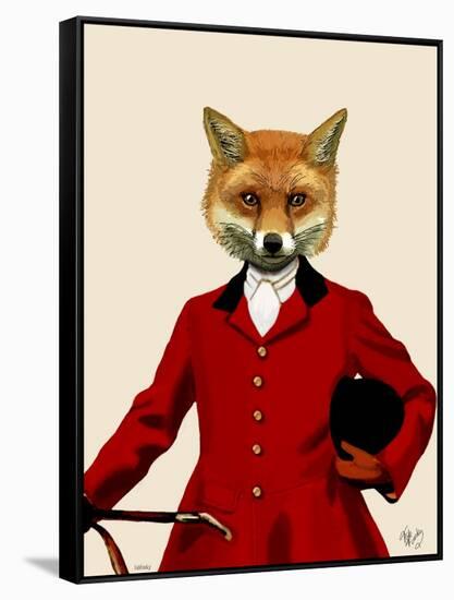 Fox Hunter 2 Portrait-Fab Funky-Framed Stretched Canvas