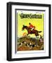 "Fox Hunter," Country Gentleman Cover, November 1, 1932-Robert Keareote-Framed Giclee Print