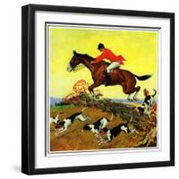 "Fox Hunter,"November 1, 1932-Robert Keareote-Framed Giclee Print