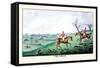 Fox Hunters and Hounds in an Open Field-Henry Thomas Alken-Framed Stretched Canvas