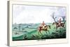 Fox Hunters and Hounds in an Open Field-Henry Thomas Alken-Stretched Canvas