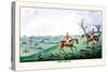 Fox Hunters and Hounds in an Open Field-Henry Thomas Alken-Stretched Canvas