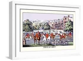 Fox Hunters Gather at Amstead Abbey-Henry Thomas Alken-Framed Art Print