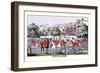 Fox Hunters Gather at Amstead Abbey-Henry Thomas Alken-Framed Premium Giclee Print