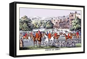 Fox Hunters Gather at Amstead Abbey-Henry Thomas Alken-Framed Stretched Canvas