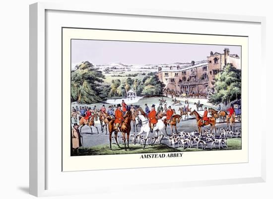 Fox Hunters Gather at Amstead Abbey-Henry Thomas Alken-Framed Art Print