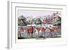 Fox Hunters Gather at Amstead Abbey-Henry Thomas Alken-Framed Art Print