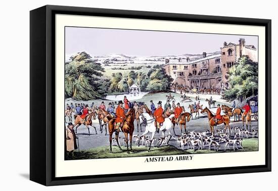 Fox Hunters Gather at Amstead Abbey-Henry Thomas Alken-Framed Stretched Canvas