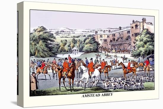 Fox Hunters Gather at Amstead Abbey-Henry Thomas Alken-Stretched Canvas