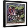 Fox Hunting, 14Th Century-null-Framed Photographic Print