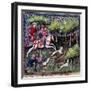 Fox Hunting, 14Th Century-null-Framed Photographic Print