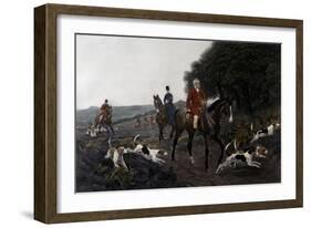 Fox Hunting, 1878 Lithograph by Henry Graves-null-Framed Giclee Print