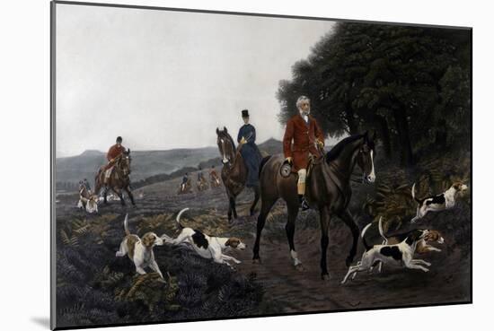 Fox Hunting, 1878 Lithograph by Henry Graves-null-Mounted Giclee Print