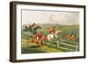 Fox Hunting, aquatinted by I. Clark, pub. by Thomas McLean, 1820-Henry Thomas Alken-Framed Giclee Print