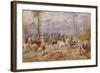 Fox Hunting, C. 1890-Julius von Blaas-Framed Giclee Print