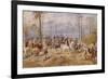 Fox Hunting, C. 1890-Julius von Blaas-Framed Giclee Print