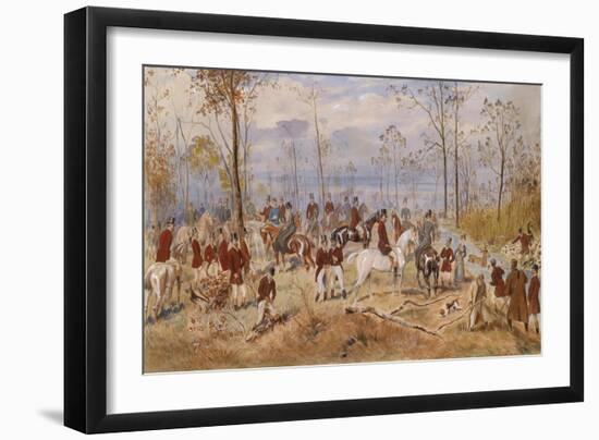 Fox Hunting, C. 1890-Julius von Blaas-Framed Giclee Print