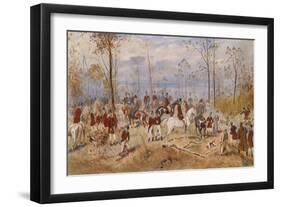 Fox Hunting, C. 1890-Julius von Blaas-Framed Giclee Print