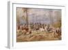 Fox Hunting, C. 1890-Julius von Blaas-Framed Giclee Print